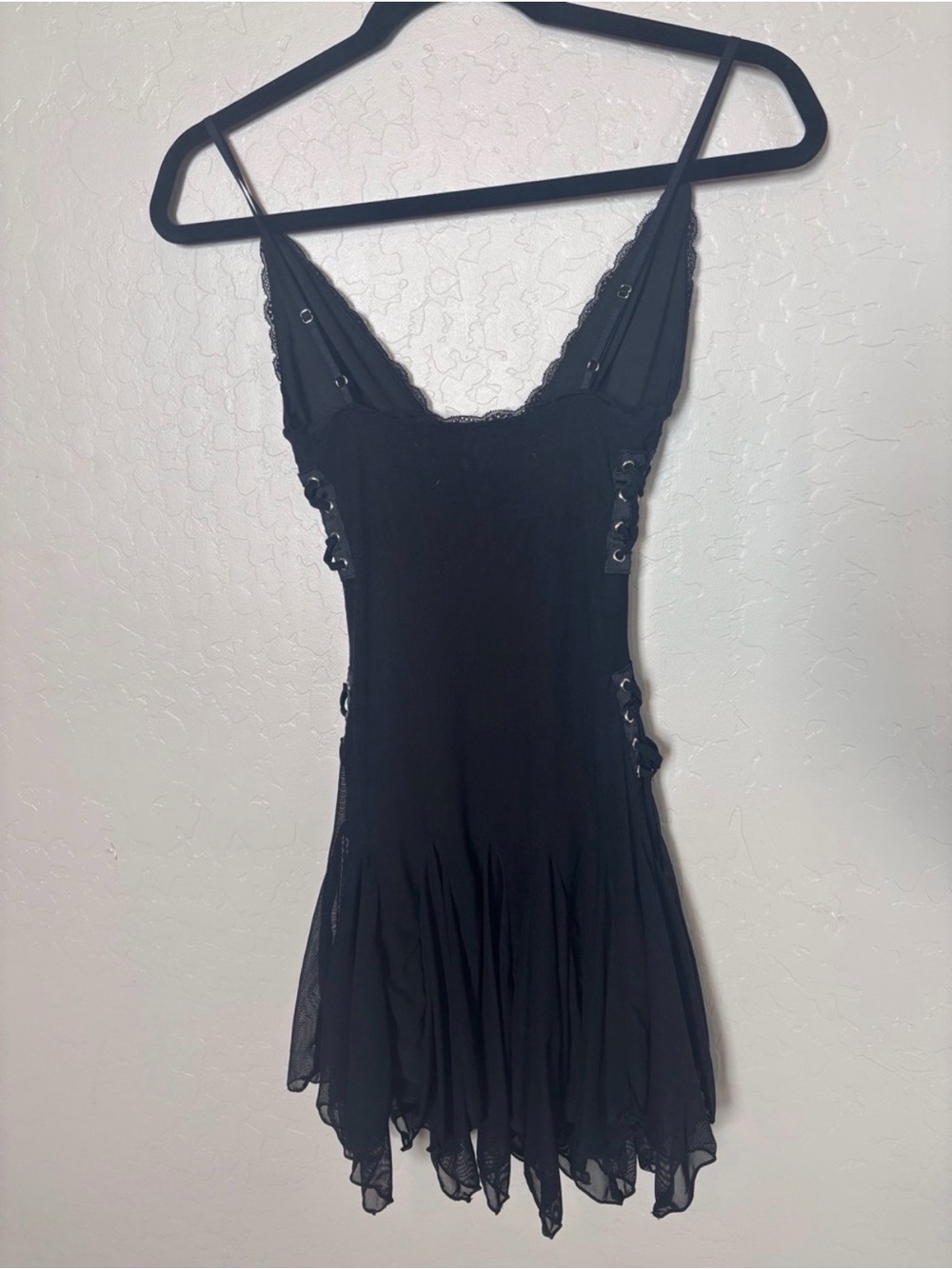 Outcast Black Lace-Up Corset Mini Dress - Picture 4 of 8